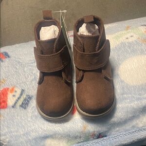 H&M Brown Kids Boots with Velcro Strap